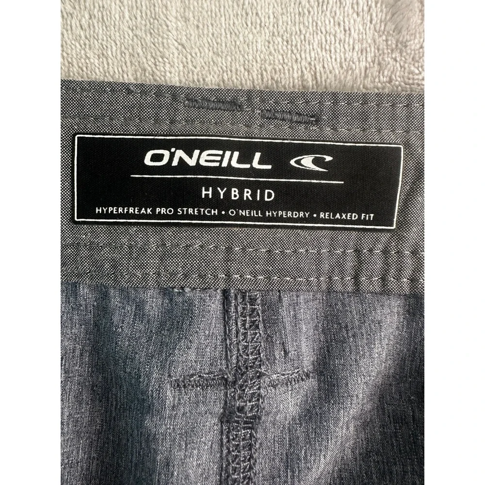 O'Neill Hybrid Shorts Mens‎ 38 Grey Hyperfreak Hyperdry Relaxed Fit